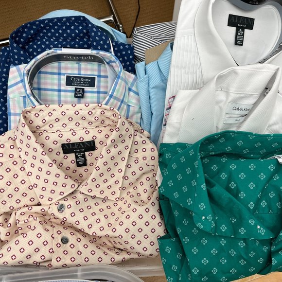 Men's Button Down Collared Dress Shirts Print & Solid & Casual & Tuxedo NWT - Picture 3 of 4